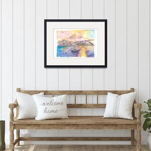 Porto Portugal Old City with Ponte Luís I and Sunset - Limited Edition Fine Art Print - Original Painting available image 7