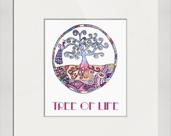 Tree, Tree of Life in Paradise - Fine art print