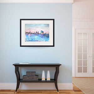 Hamburg Skyline with Elbe Philharmonic Hall at Dusk Painting & Fine Art Print image 2