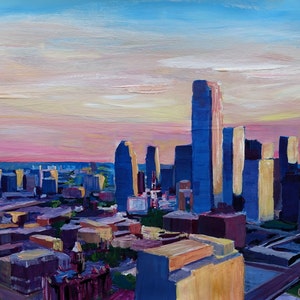 Dallas Texas Impressive Skyline at Dusk - Limited Edition Fine Art Print