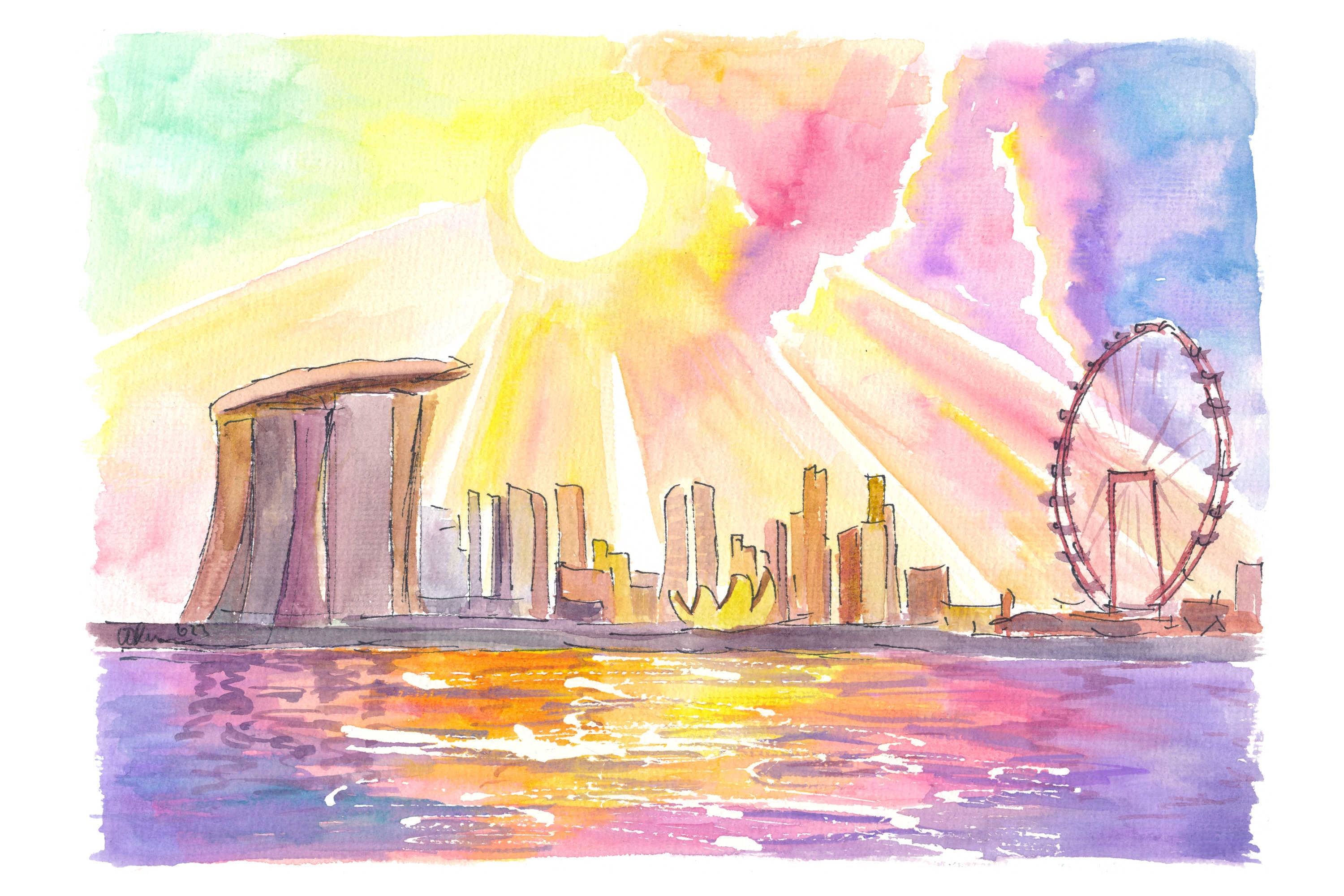 【F50号】sunday park サンデーパーク原画 oil painting 8376087-HSC00923-8.jpg