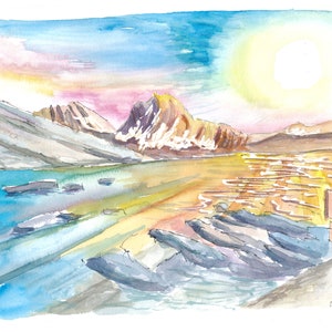 Incredible Pacific Crest Trail Hiking Memories from Cascades & Sierra Nevada - Limited Edition Fine Art Print - Original Painting available