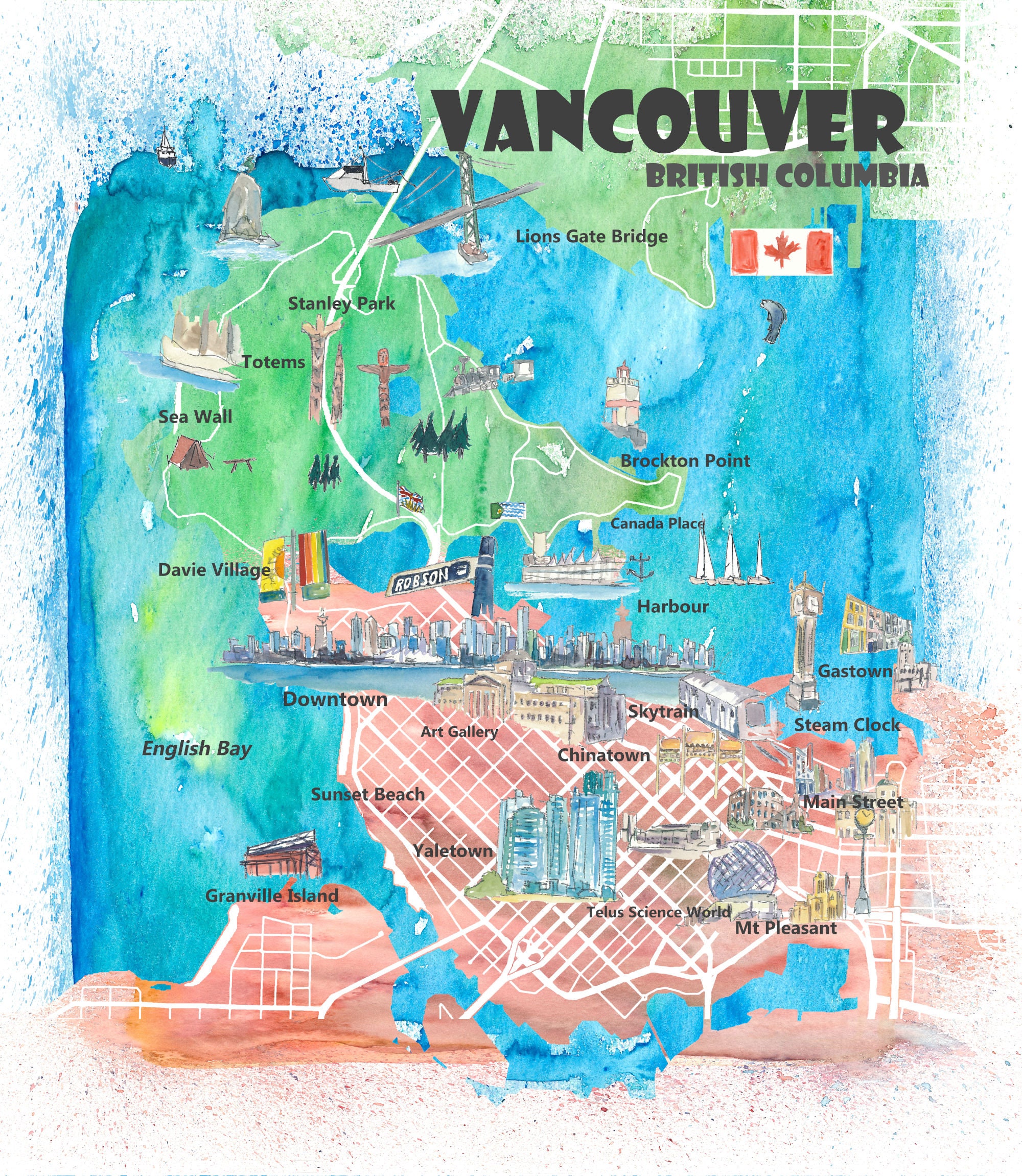 British Columbia Detailed Map - Il Fullxfull.2019403804 Ce3v 