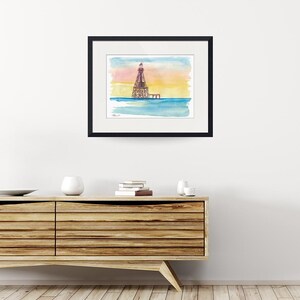 Iconic Lighthouse Marathon Florida Keys Limited Edition Fine Art Print ...