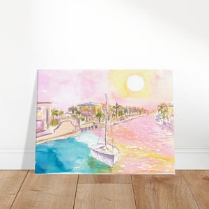 Sailing the Keys at Sunset from Key Largo Marina - Limited Edition Fine Art Print -