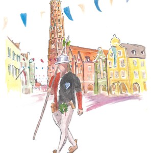 Duke guard on the way back from Landshut Old Town Wedding Procession - Limited Edition Fine Art Print -