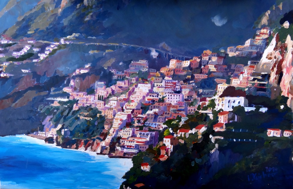 イタリア、アマルフィの魔法の海岸線と風景 - 限定版ファインアート
