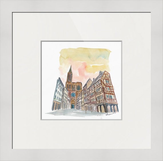 Strasbourg Alsace France Cathedral and Truss House- Limited