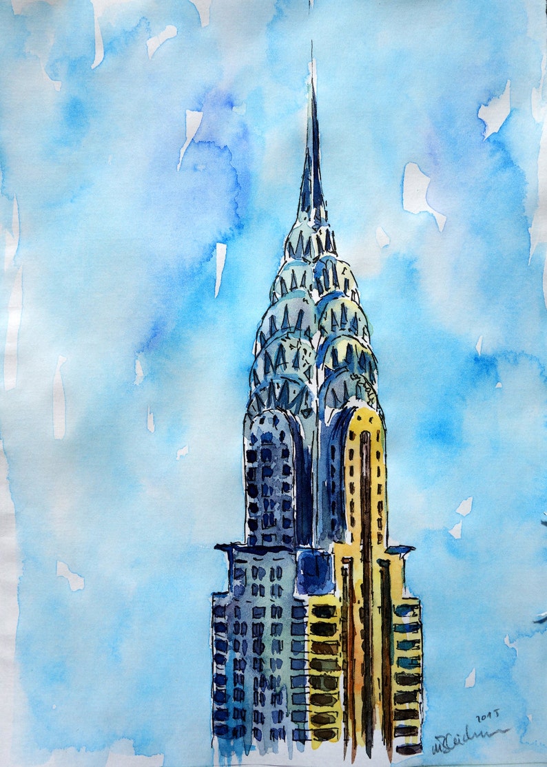 Solitary View of Chrysler Building New York City