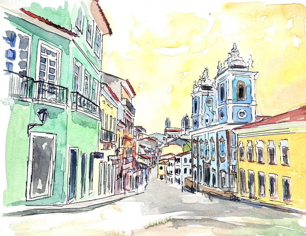 San Salvador De Bahia - Brazil Colonial Old Town - Limited Edition