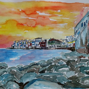 Picturesque Little Venice In Mykonos Greece - Limited Edition