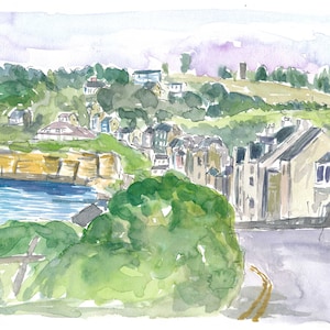 Kinsale Town Street Scene County Cork Ireland - Limited Edition Fine Art Print - Original Painting available