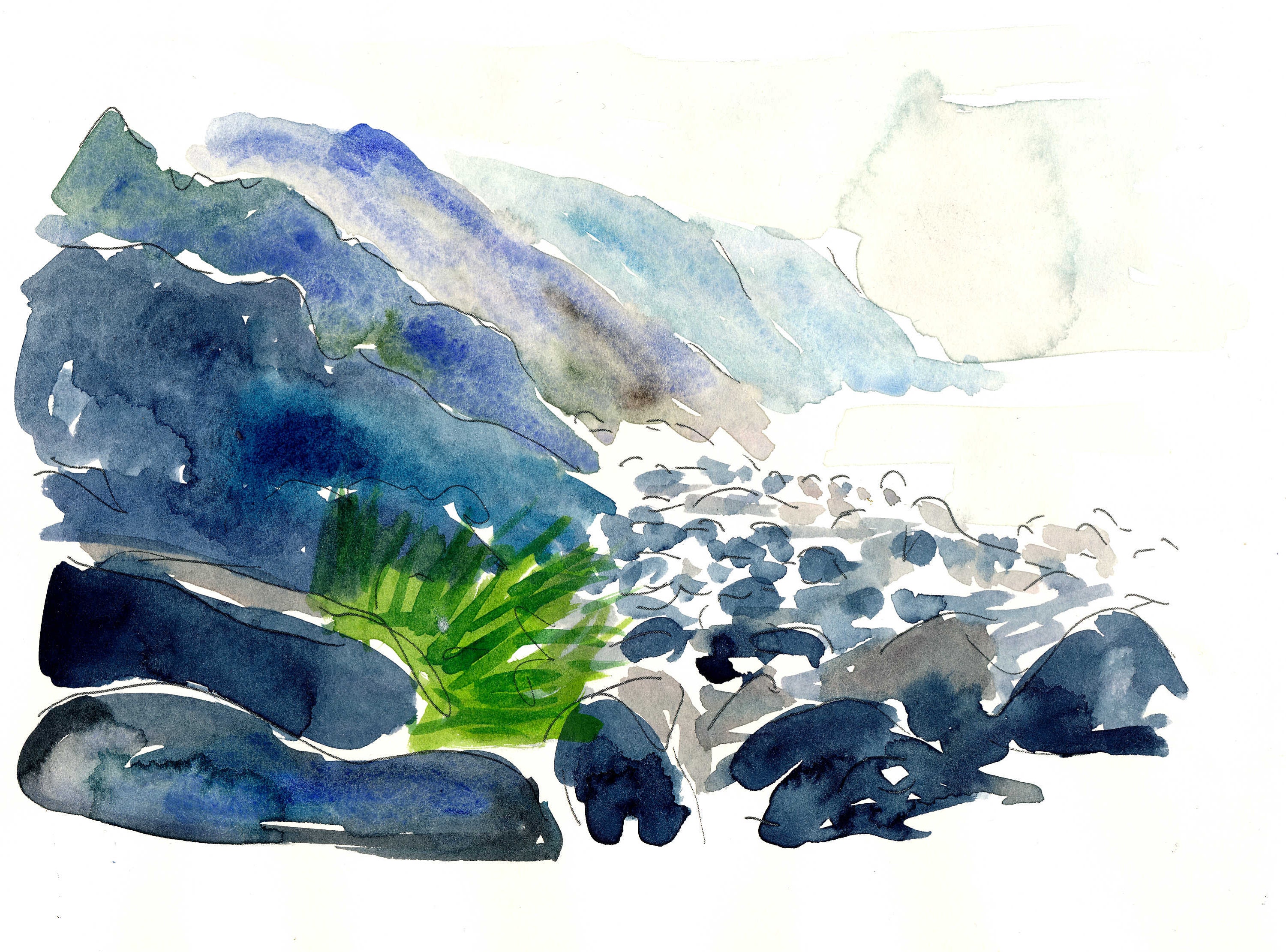 Charco Azul Gran Canary Coast - Limited Edition Fine Art Print - Original Painting available
