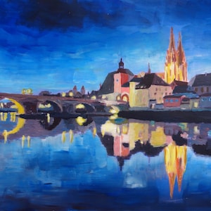 Regensburg, UNESCO World Heritag, Bavaria at Dawn - Limited Edition Fine Art Print