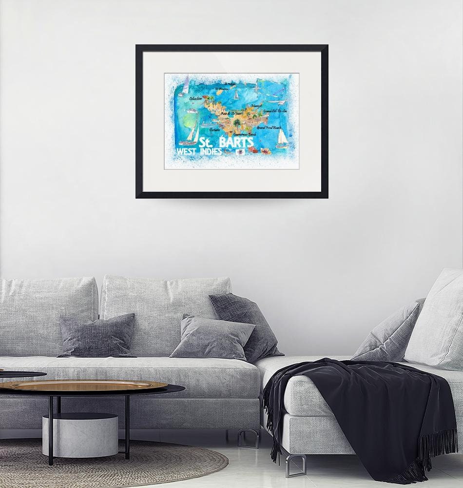 art maps Havana St Barts Bermuda Dominican Rep.