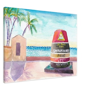 Dreaming of Southernmost Days in Key West Florida - Limited Edition Fine Art Print - Original Painting available