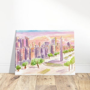 Obelisco de Buenos Aires on Plaza de la Republica in Argentina - Limited Edition Fine Art Print