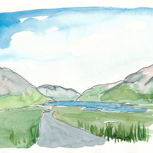 Ireland Doolough Valley County Mayo - Limited Edition Fine Art Print - Original Painting available