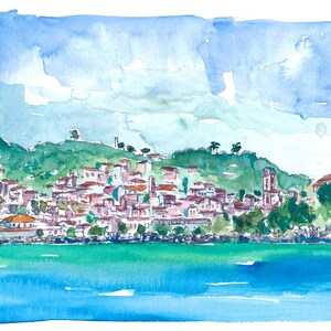 Ankunft in St George in Grenada in der Karibik - Limitierter Fine Art Print - Original Gemälde verfügbar