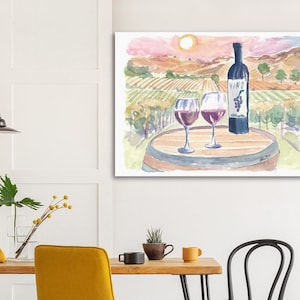 Napa Valley Experience with View, Sunset and a Romantic Table - Limited Edition Fine Art Print