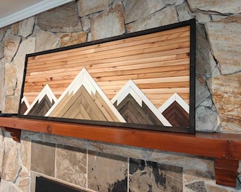 Reclaimed Mountain Wood Art - Cedar (49x19")