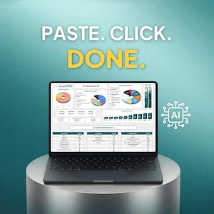 AI Personal Finance Tracker | Google Sheets Budget Vorlage | Auto-Kategorisieren Banküberweisungen | Spesen, Bill & Debt Tracker Tabelle