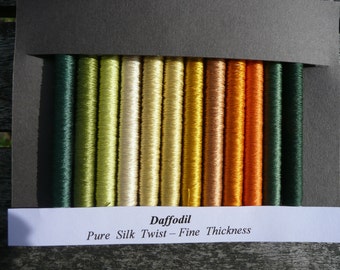 MULBERRY SILKS Silk Topic Daffodil - 12 x 15 metres pure silk twist Fine (100/3)