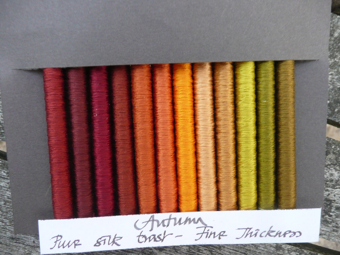 MULBERRY SILKS Silk Topic Autumn 12 x 15 metres Fine silk Etsy