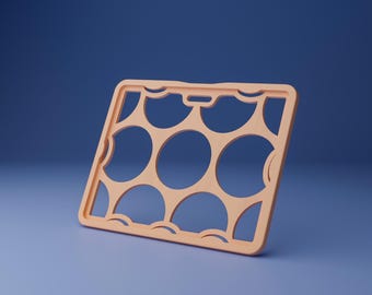 3x4 Badge Holder STL File | Fits GenCon Badge - Pattern 2: Circles