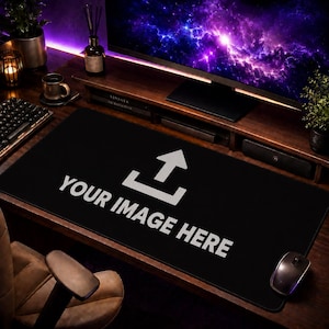 Custom Desk Mat, Non slip waterproof Mouse Pad, Personalized Large Gaming Mousepad, Photo Logo image Keyboard Deskmat, TCG / MTG Playmat