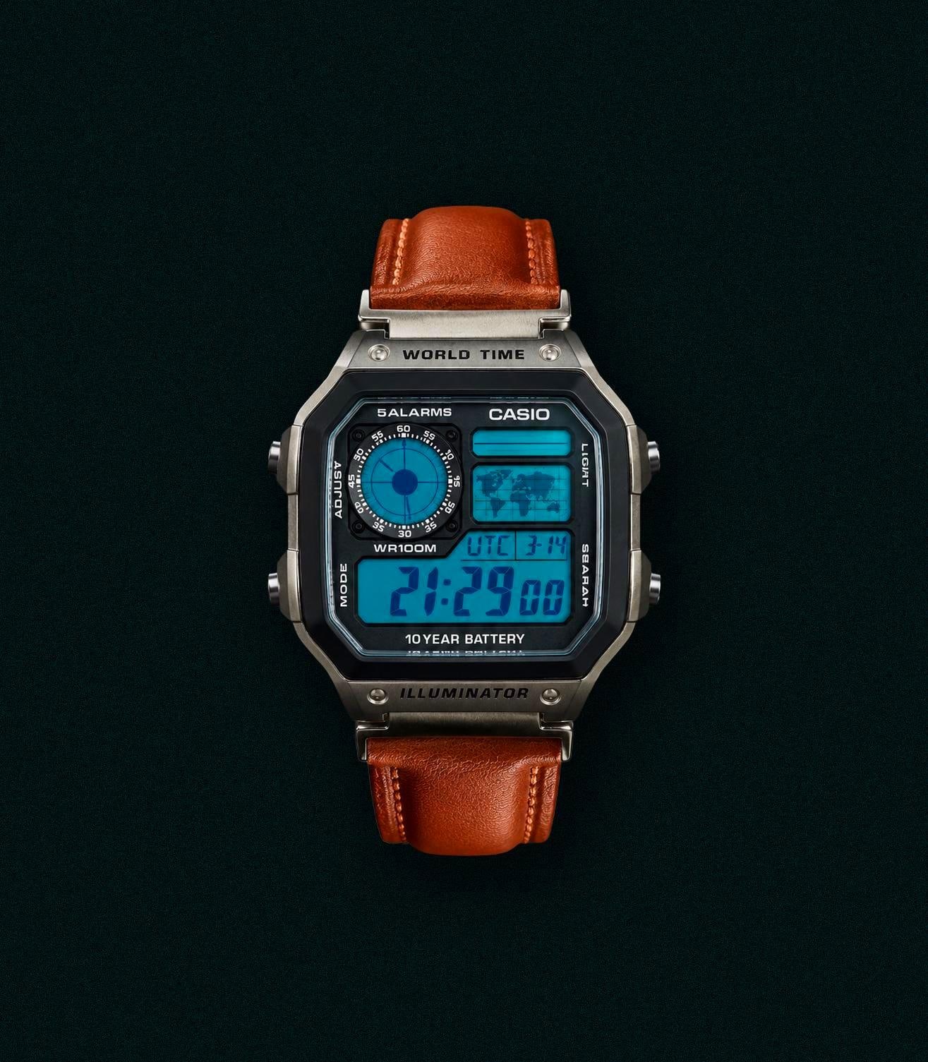 Casio ae1200 leather - Etsy 日本