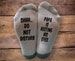 Shhh..Do Not Disturb- Papa is Resting His Eyes- Printed SOCKS - Fathers Day - Birthday- Gift - Sleeping - Napping - Men 