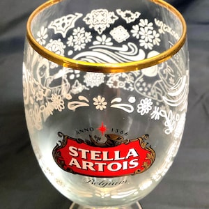Vintage Stella Artois Glass - Etsy