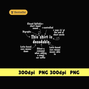This Shirt is Decodable Structured Literacy Reading Teacher png