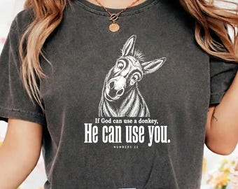 If God Can Use A Donkey He Can Use You Christian Bible Verse png
