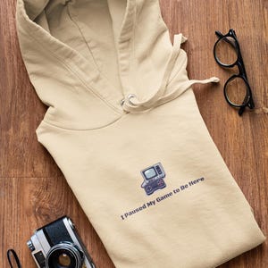 Paused My Game To Be Here Hoodie | Gamer Console Graphic