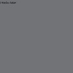 May include: A solid, flat, medium-gray square field representing the actual resin color. The text 'Actual Resin Color' is printed in black in the upper left corner of the image. The surface is uniform in tone and texture throughout the entire area.