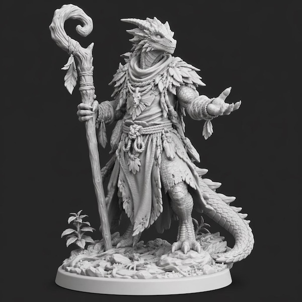 Week 2: Dragonborn Adventurers – 13 Class Miniatures | 32mm Scale | Fantasy RPG Characters for DnD & Tabletop