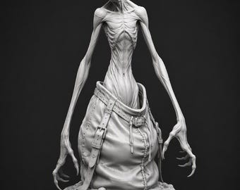 Bagman Horror Monster | 50mm Resin Miniature | Creepy Humanoid Creature | D&D / Pathfinder Tabletop Mini