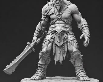 Week 9: Orc Adventurers – 13 Class Miniatures | 32mm Scale | Fantasy RPG Characters for DnD & Tabletop