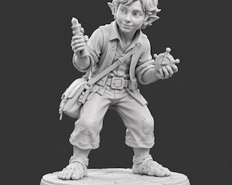 Week 7: Halfling Adventurers – 13 Class Miniatures | 32mm Scale | Fantasy RPG Characters for DnD & Tabletop