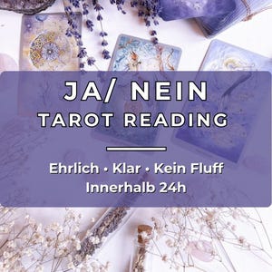 1 Frage Tarot Reading – JA / NEIN Kartenlegen | Schnelle klare Antwort | Liebe, Beziehung, Beruf & Geld | 24h Tarotlegen