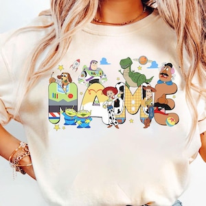 Custom Name Kids Toddler Toy Story T-shirt, Personalized Disney Buzz Woody Jessie Shirt, Custom Birthday Boy Girl Tee, Disneyland Trip Shirt