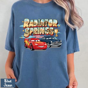 Vintage Lightning McQueen Comfort Colors Shirt, Disney Pixar Cars Shirt, Retro McQueen Graphic Tee, Disney Family Vacation Trip Shirt 2026 image 4