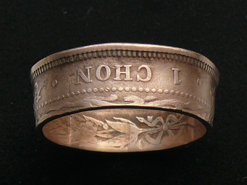 Ring Size 11 and double Sided. Very Rare 1905 Korea 1 Chon Coin Ring