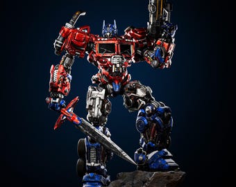 Transformatoren – Optimus Prime | Titan Sovereign STL-standbeeld | 3D-afdrukmodel | Digitaal STL-bestand