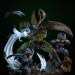Bio-Android Apex-skurkfigur | Anime-stil Evolution Monster STL (digital nedladdning)