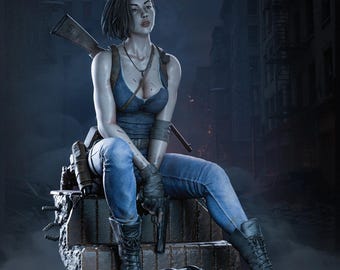RE1 02 Jill Valentine (R) Figure (big Size) [RESIDENT EVIL