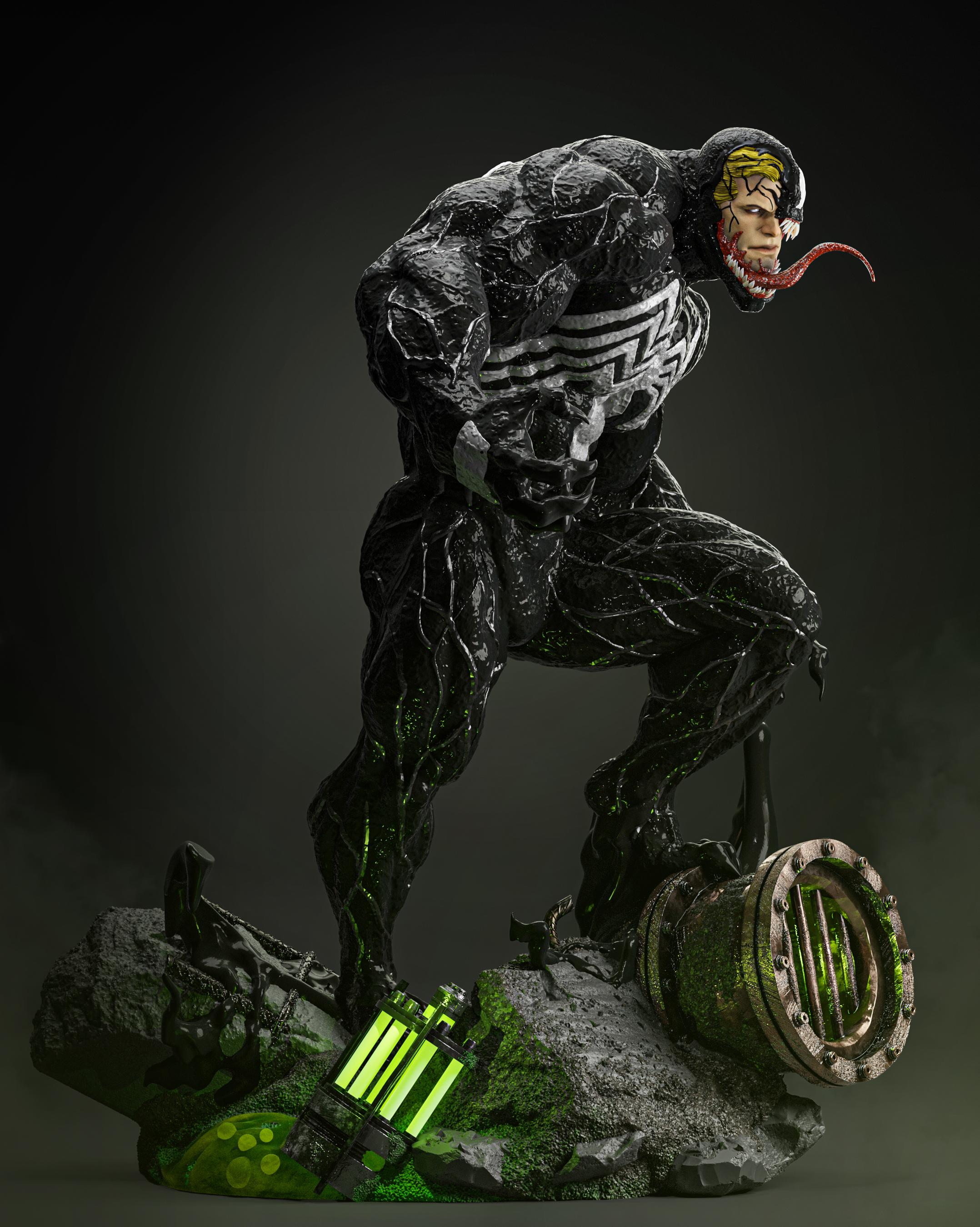 Marvel – Venom | Symbiote Dominion STL Statue | 3D Print Model ...