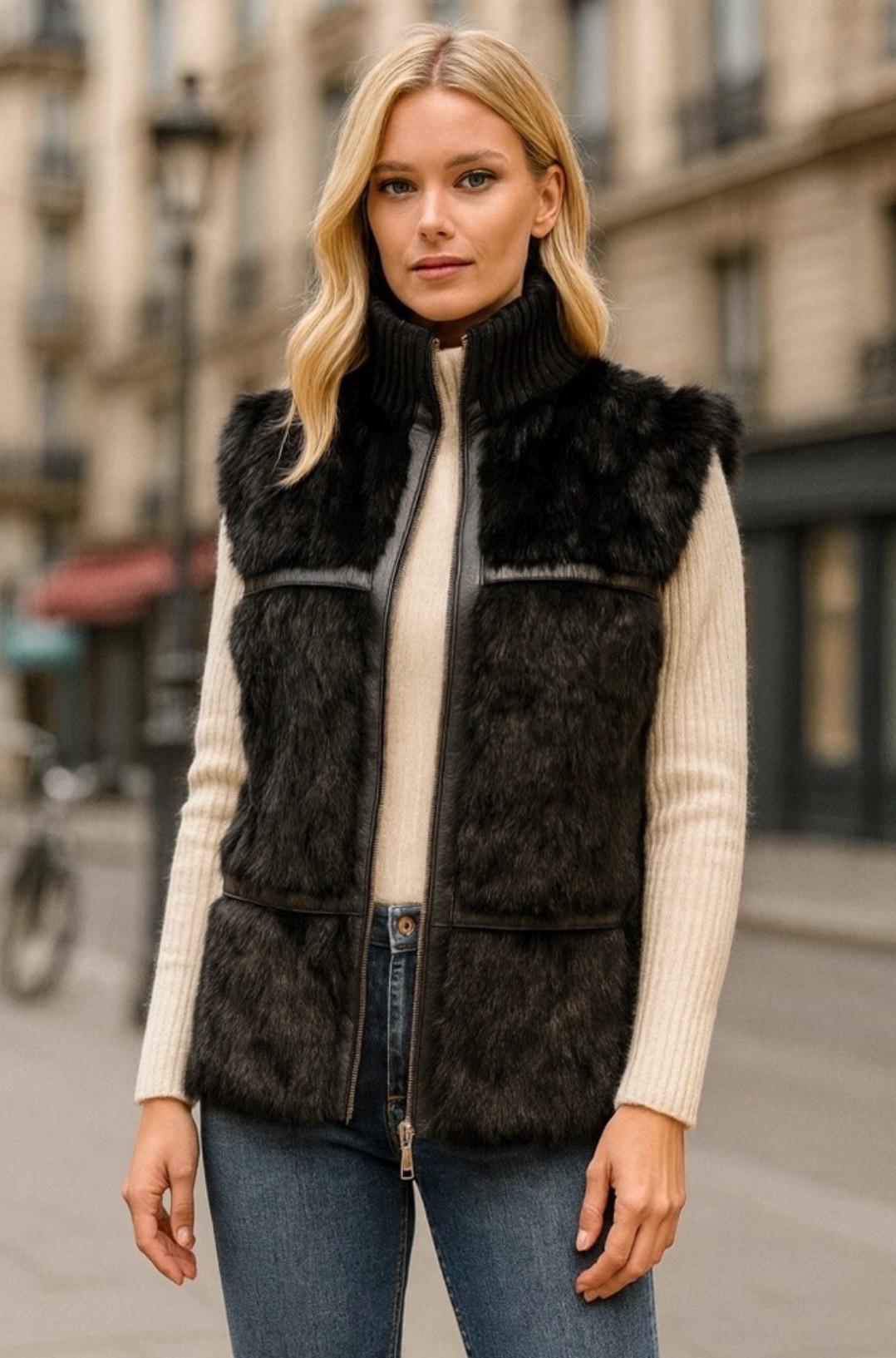 Vintage Fur Vest - Etsy Vintage Fur Vest - Etsy